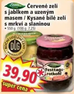 Norma Cente červené zeli s jablkem a uzeným masem / kysané bílé zeli s mrkví a slaninou nabídka