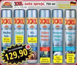 Norma XXL auto spreje nabídka