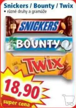 Norma Snickers Bounty Twix nabídka