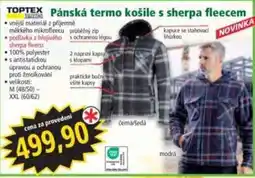 Norma TopTex pánská termo košile s sherpa fleece nabídka