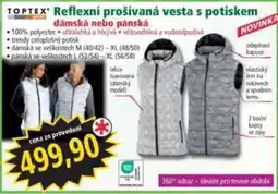 Norma TopTex reflexní prošívána vesta s potiskem nabídka