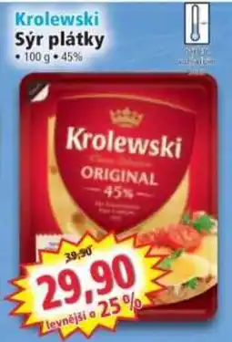 Norma Krolewski sýr plátky nabídka