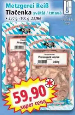 Norma Metzgerei Reiβ Tlačenka světlá / tmavá nabídka