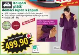 Norma Koupací plášť domácí župan s kapucí nabídka