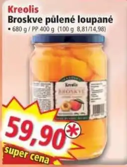 Norma Kreolis broskve púlené loupané nabídka