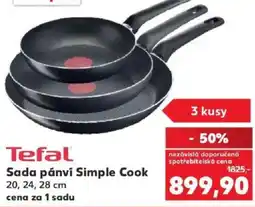 Kaufland Tefal sada pánví simple cook nabídka