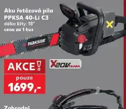 Kaufland Parkside aku řetězová pila PPKSA 40-Li C3 nabídka