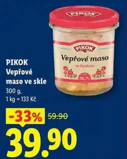 Lidl PIKOK Vepřové maso ve skle nabídka