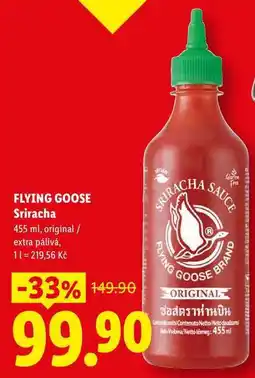 Lidl FLYING GOOSE Sriracha, 455 ml, original / extra pálivá nabídka