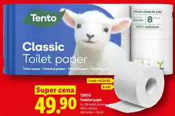 Lidl TENTO Toaletní papí,r 8 x 150 útržků, 3vrstvý nabídka