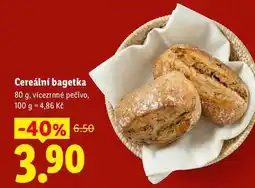Lidl Cereální bagetka, 80 g, vícezrnné pečivo nabídka