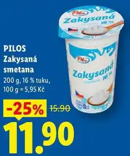Lidl PILOS Zakysaná Zakysaná smetana nabídka