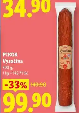 Lidl PIKOK Vysočina nabídka