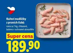 Lidl Kuřecí nudličky z prsních řízků, cena za 1 kg, chlazené nabídka