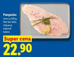 Lidl Pangasius, cena za 100 g, filet bez kůže nabídka