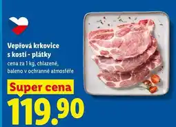 Lidl Vepřová krkovice s kostí - plátky, cena za nabídka