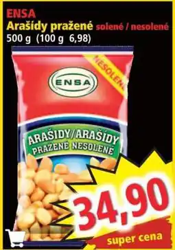 Norma Ensa Arašídy pražené solené nesolené nabídka