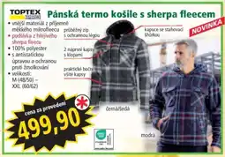 Norma Pánská termo košile s sherpa fleecem nabídka
