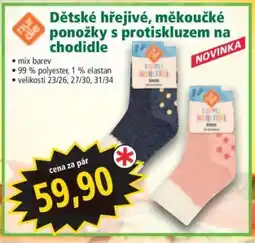 Norma Dětské hřejivé, měkoučké ponožky s protiskluzem na chodidle nabídka
