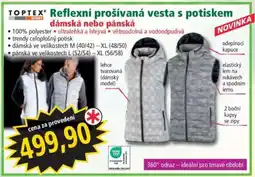Norma Reflexní prošívaná vesta s potiskem nabídka