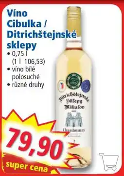 Norma Víno Cibulka / Ditrichštejnské sklepy nabídka