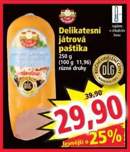 Norma Delikatesní játrová paštika nabídka