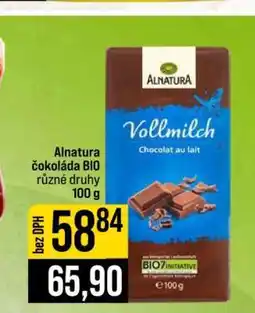 Jip Alnatura čokoláda BIO nabídka