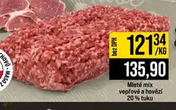 Jip Mleté mix vepřové a hovězí 20 % tuku nabídka