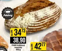 Jip Chléb kváskový vesnický nabídka