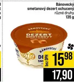 Jip Bánovecký smetanový dezert ochucený nabídka