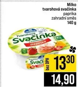Jip Milko tvarohová svačinka paprika zahradní směs 140 g nabídka