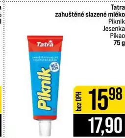 Jip Tatra zahuštěné slazené mléko Piknik nabídka