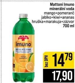 Jip MATTONI IMUNO Minerální voda nabídka