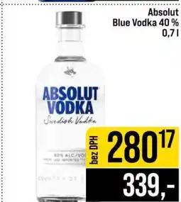 Jip Absolut Blue Vodka 40 % 0,7 l nabídka