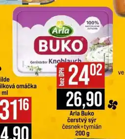 Jip Arla Buko čerstvý sýr česnek+tymián nabídka