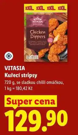 Lidl VITASIA Kuřecí stripsy nabídka