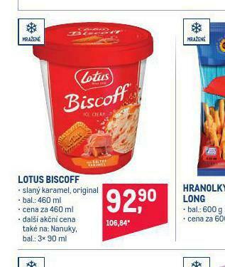 Makro Lotus biscoff nabídka