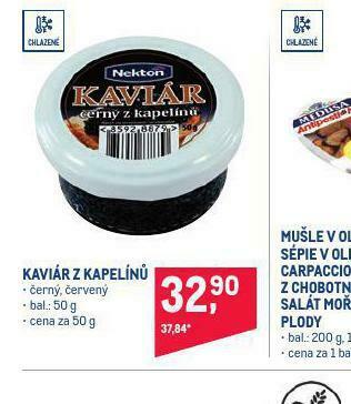 Makro Kaviár z kapelínů nabídka