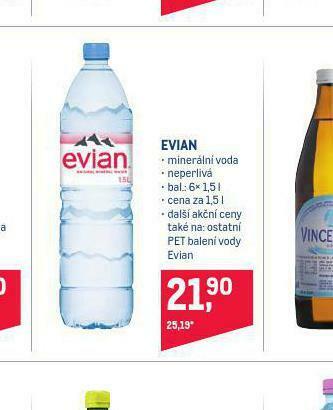 Makro Evian nabídka