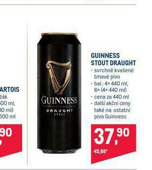Makro Guinness stout draught nabídka