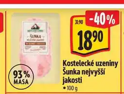 Albert Kostelecké uzeniny Šunka nejvyšší jakosti nabídka