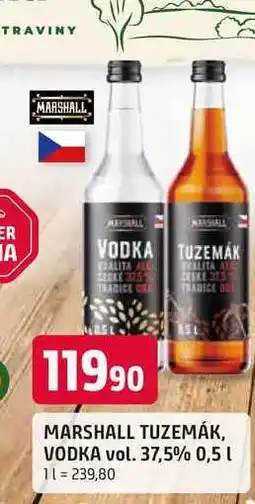Trefa MARSHALL TUZEMÁK, VODKA vol. 37,5% nabídka