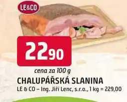Trefa CHALUPÁŘSKÁ SLANINA nabídka