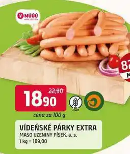 Trefa VÍDEŇSKÉ PÁRKY EXTRA nabídka