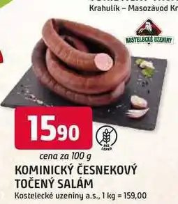 Trefa KOMINICKÝ ČESNEKOVÝ TOČENÝ SALÁM nabídka