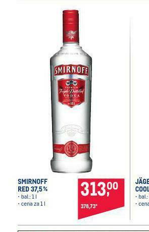Makro Smirnoff red 37,5% nabídka