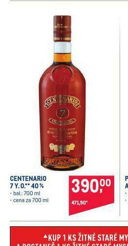 Makro Centenario 7 y.o. 40% nabídka