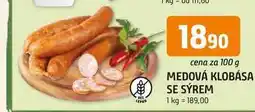 Trefa MEDOVÁ KLOBÁSA SE SÝREM nabídka