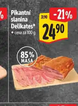 Albert Pikantní slanina Delikates nabídka