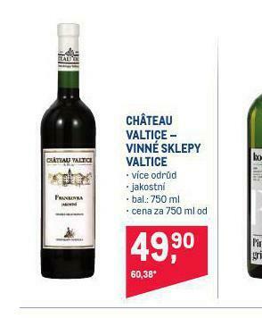 Makro Chateau valtice nabídka